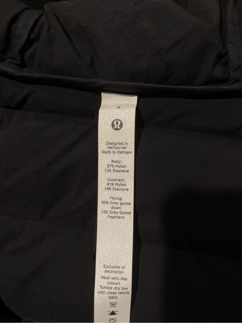 Lululemon black zip vest - Picture 7 of 8
